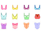 Bustier Icon Set