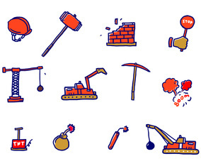 Demolition Vector Icons