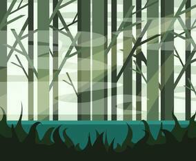 Swamp Illustration Vector 2