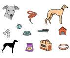 Whippet Dog Icon