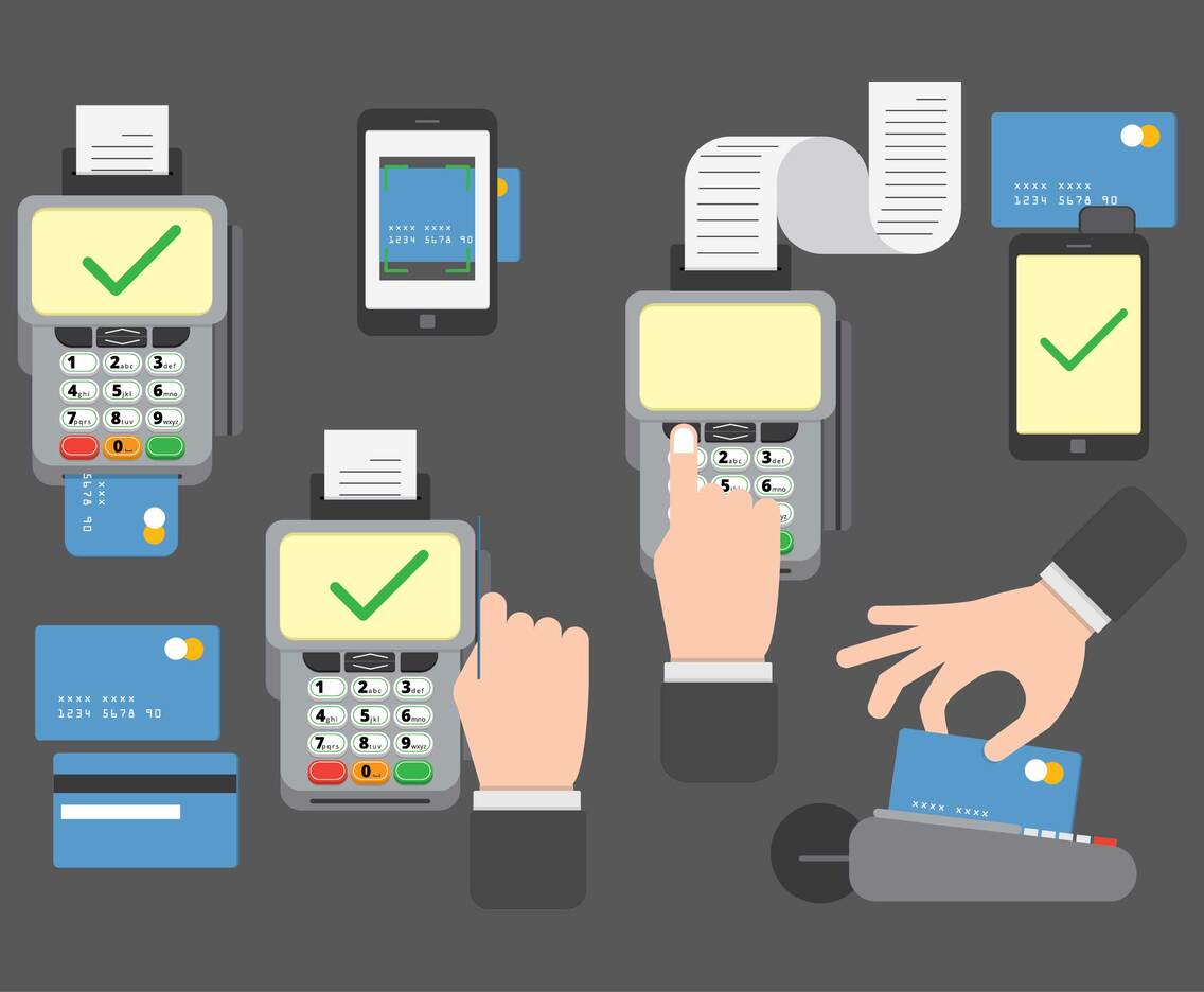 CreditDebt Card Readers Vector