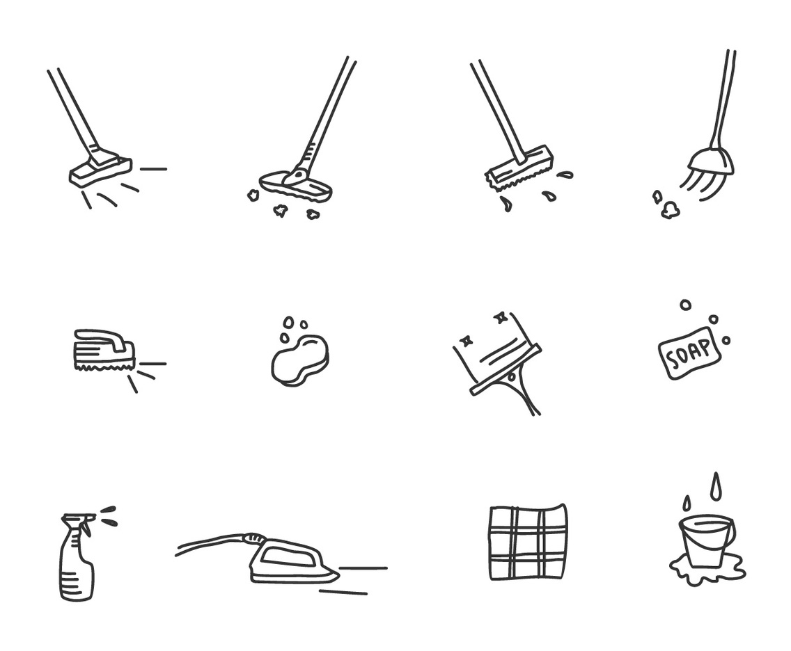 Cleaning Tools Vector