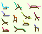 Simple Lawn Chair Vectors