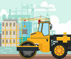 Steamroller For Construction