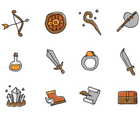 RPG Game Element Vectors