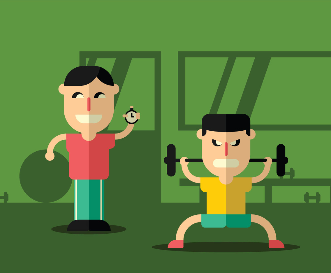 Illustration Of Personal Trainer