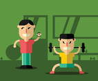 Illustration Of Personal Trainer