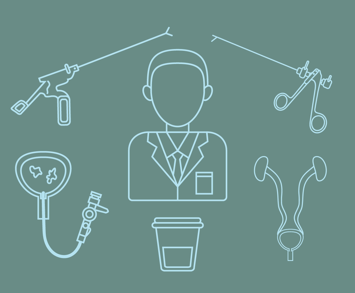 Urology Outline Icon Vector