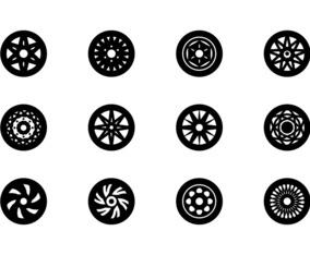 Wheels Icon Set