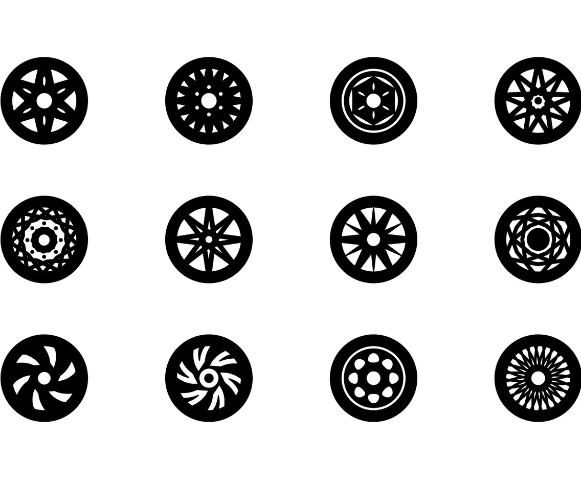 Wheels Icon Set