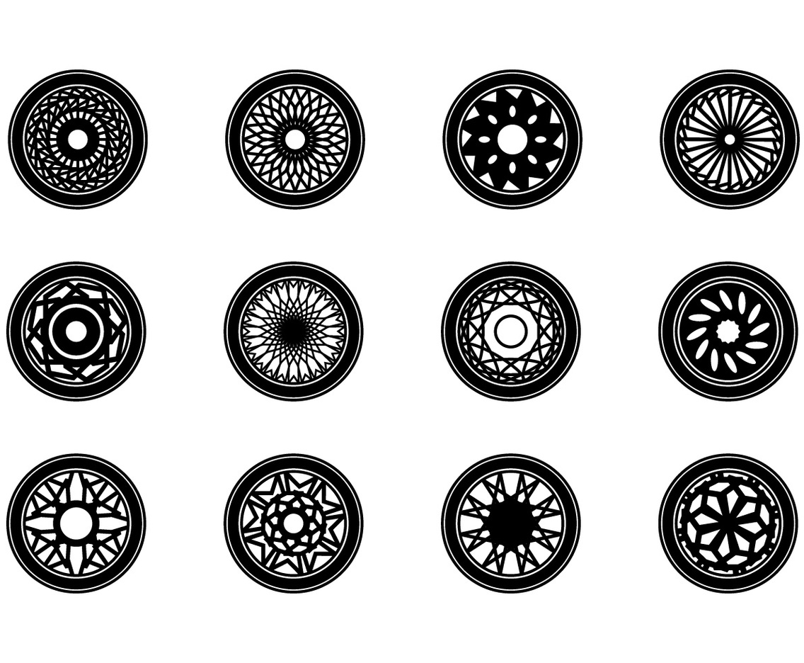 Car Rims Vector