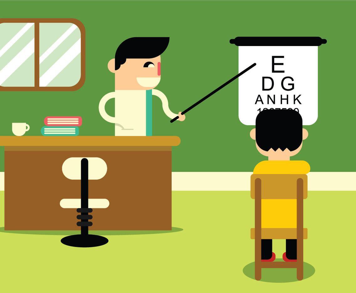 Eye Test In Doctor Office
