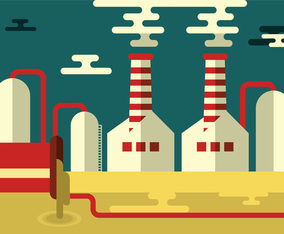 Simple Factory Landscape