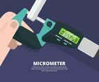 Micrometer Illustration