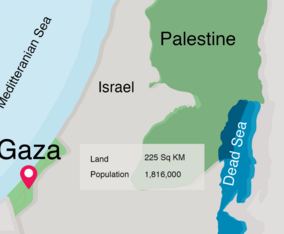 Gaza Strip World Map