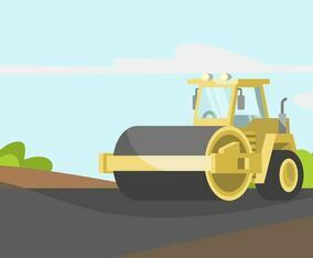 Steamroller Illustration