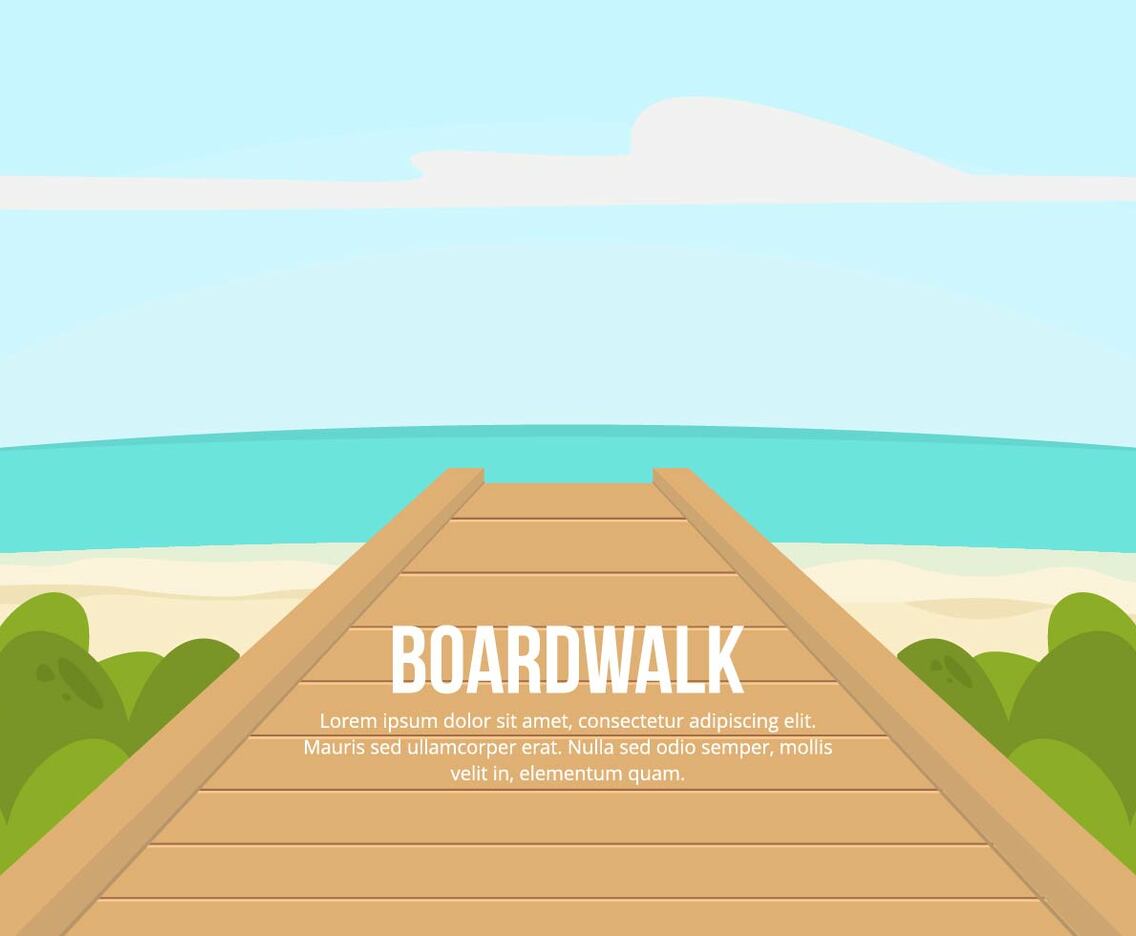 Boardwalk Illustration