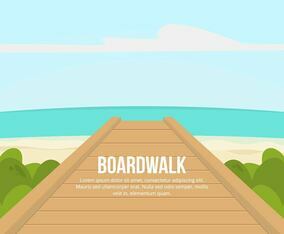 Boardwalk Illustration