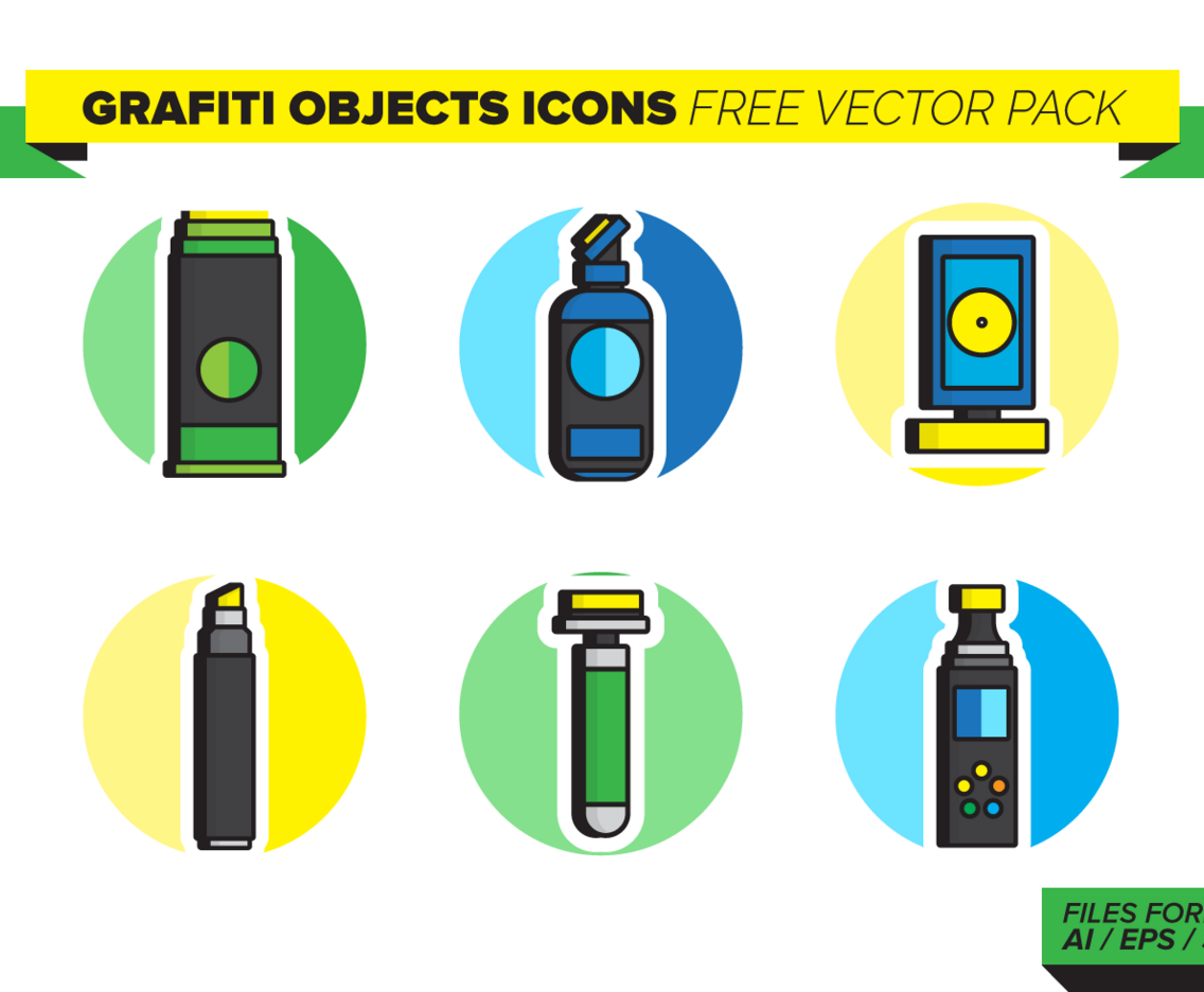Grafiti Objects Free Vector Pack