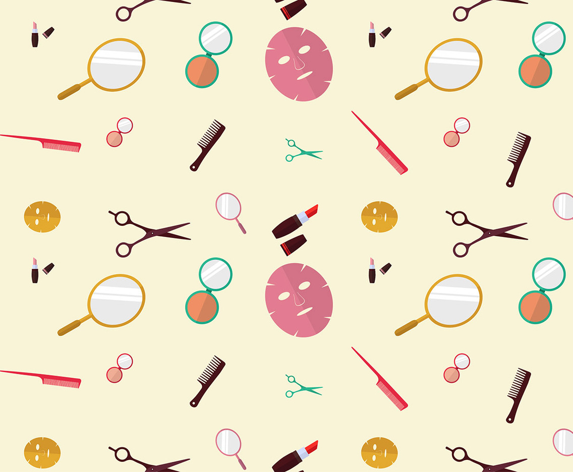 Beauty Clinic Pattern Free Vector