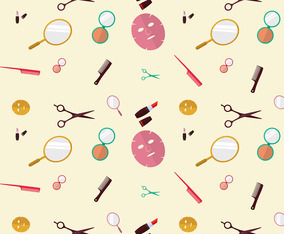 Beauty Clinic Pattern Free Vector
