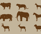 Mammal silhouettes
