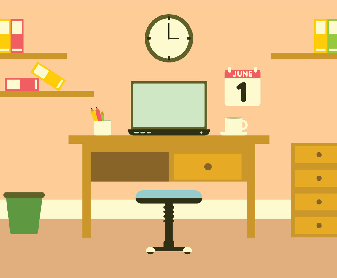 Vector Workspace Illustration