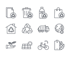 Free Environmental  Waste Management Icon Set
