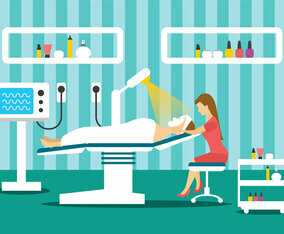 Beauty Clinic Treatment Illustration
