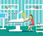 Beauty Clinic Treatment Illustration