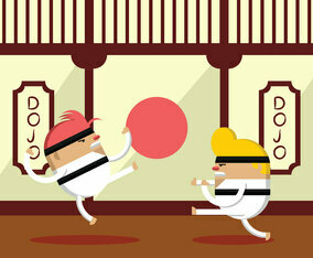 Karate Fighter Practice