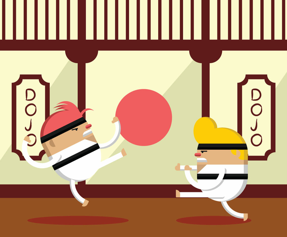 Karate Fighter Practice