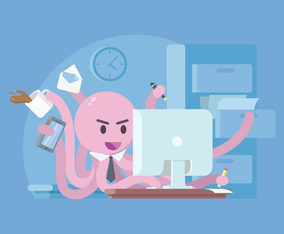 Multitasking Illustration