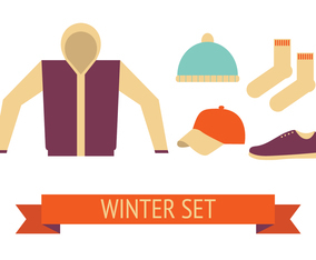 Winter Set Vector