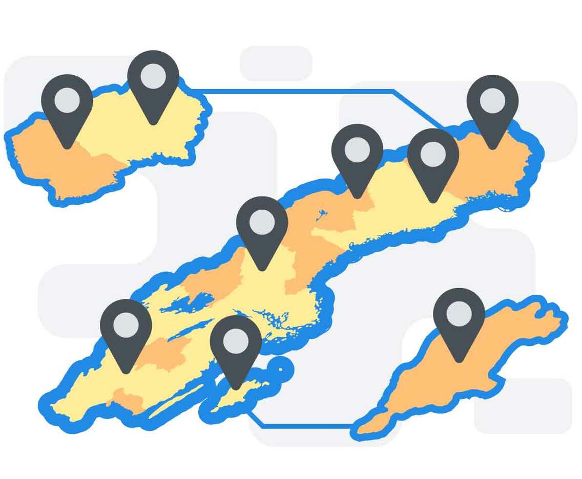 Free Unique Sweden Map Vectors