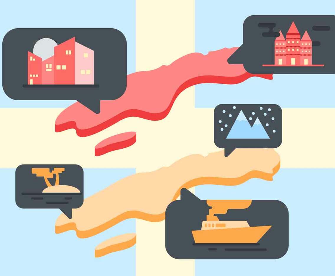 Free Unique Sweden Map Vectors