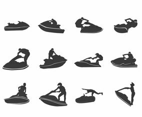 Jet Ski Silhouette