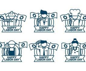 Labor day Sept 4th vector icon