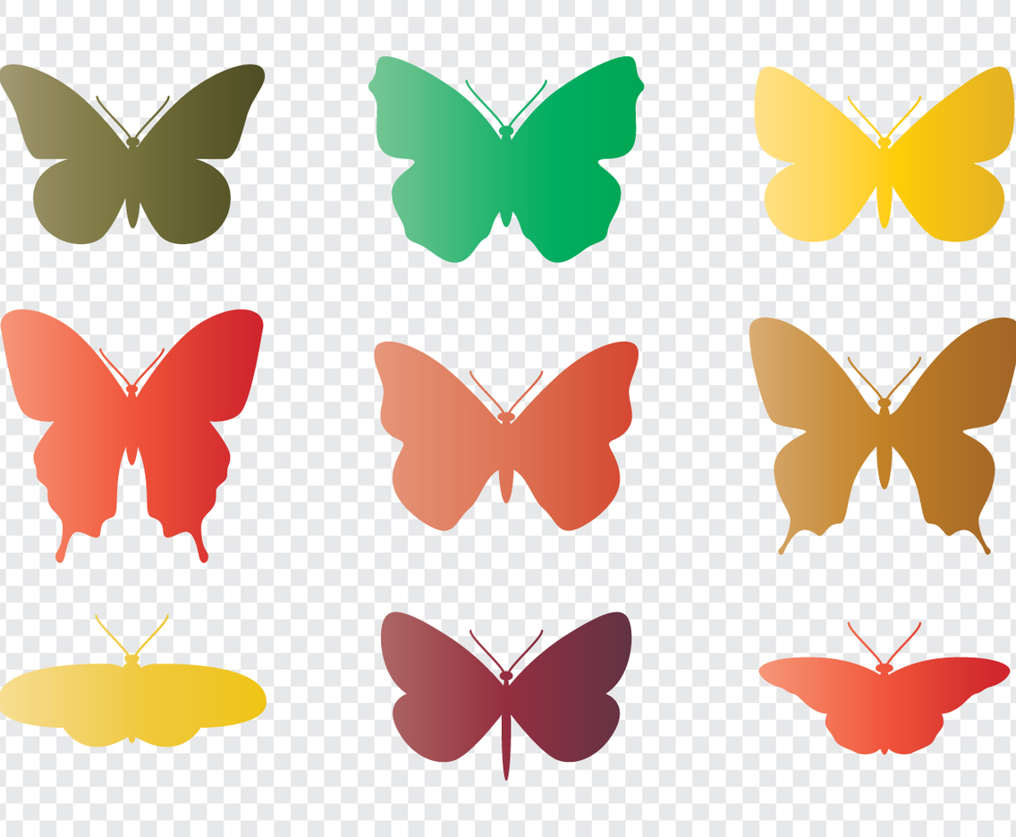 Butterflies Silhouettes