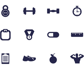 Gym Icon Vector Pack