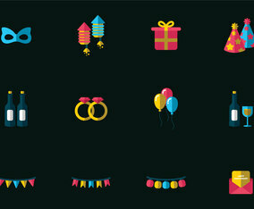 Anniversary Vector Icons