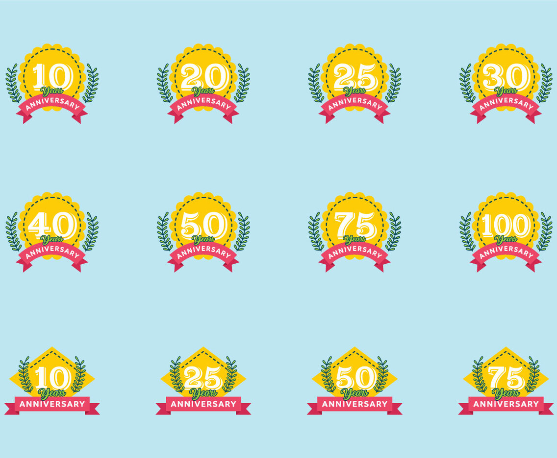 Anniversary Signs Collection