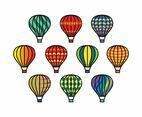 Free Colorful Hot Air Balloons Vectors