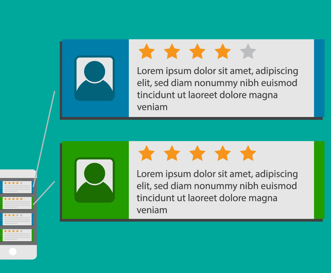 Testimonial flat vector