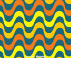 Orange And Yellow Copacabana Wave Pattern Vector