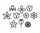 Free Flowers Line Icon Vector