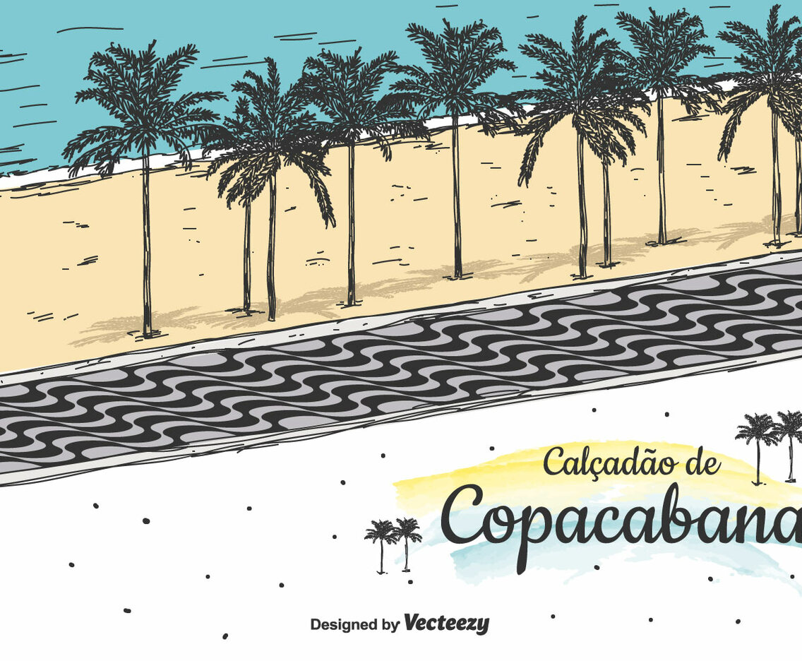 Copacabana Vector Background