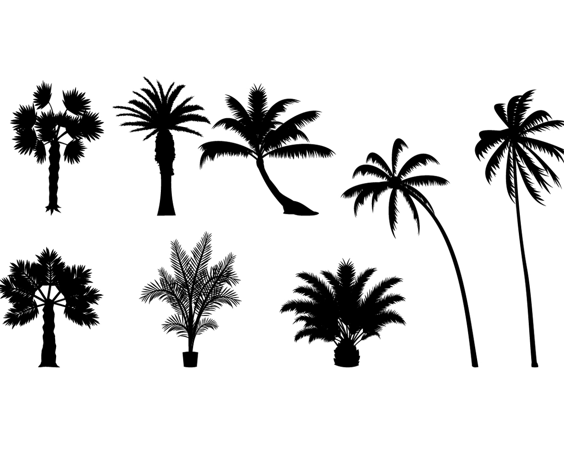 Silhouette Palmetto Free Vector