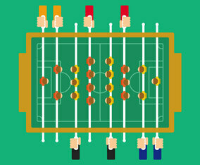 Table Soccer Illustration