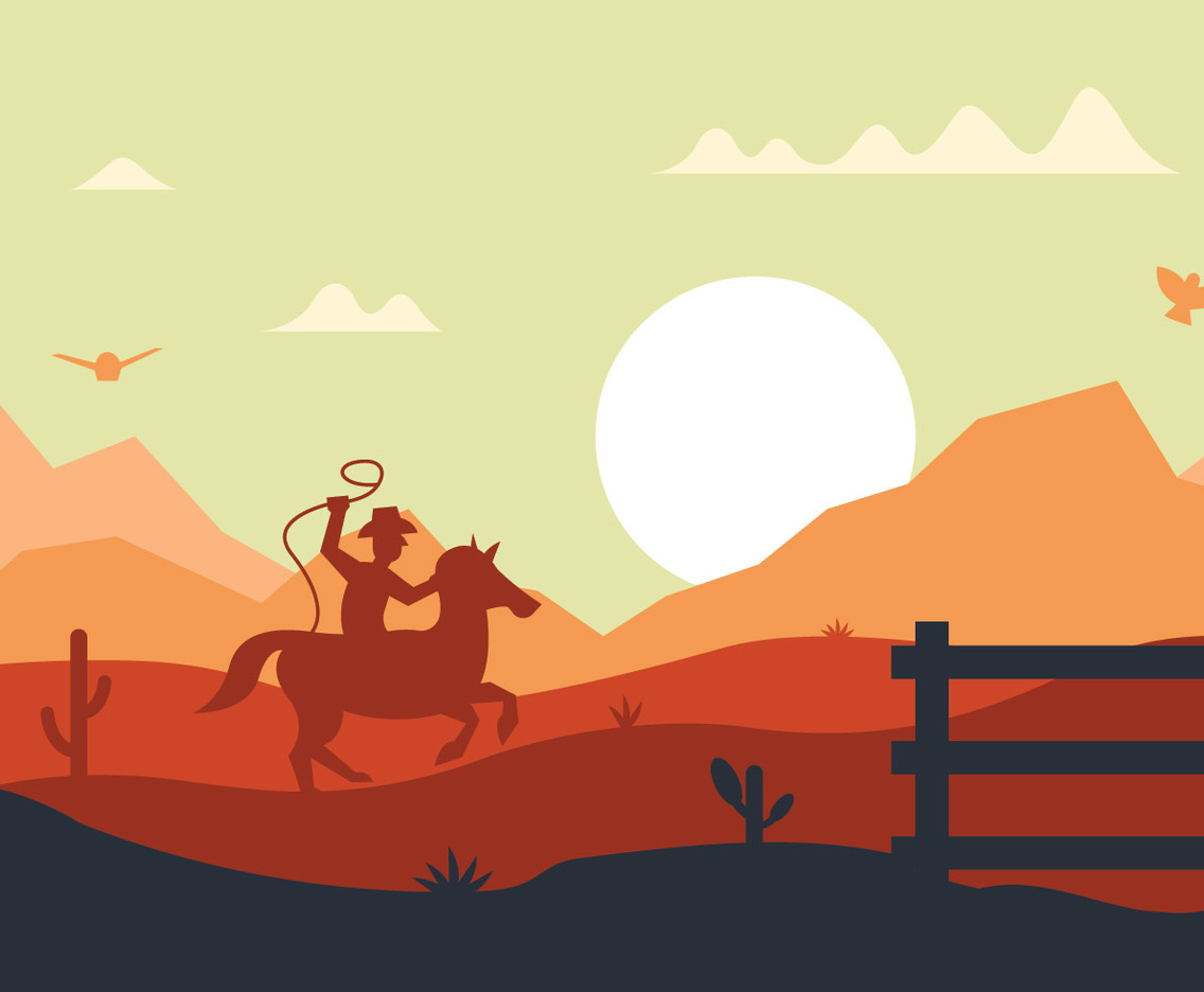 Cowboy vector illustration